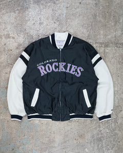 日本卸し売り』 VINTAGE MIRAGE MLB ROCKIES leather jkt safetec.com.br