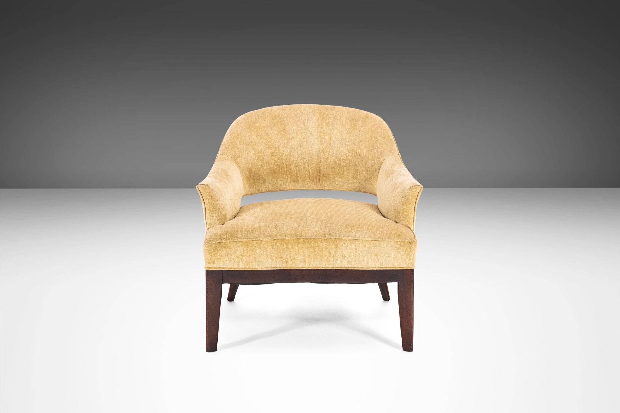 Saber Leg Chair Walnut and Original Fabric to