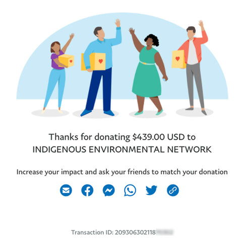 Fern x Flow Indigenous Environmental Network donation