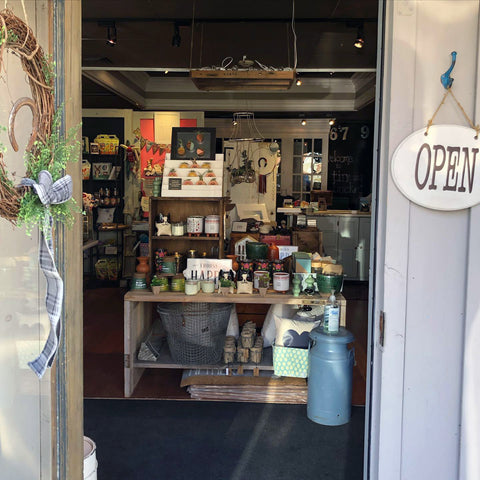 Interior view of Tin Bucket from the shop entrance