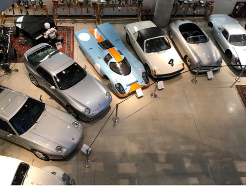 automobiles displayed at museum