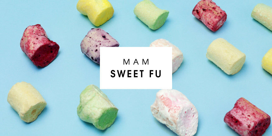 昔ながらの麩菓子をカラフルに現代風にアレンジ★ MAM SWEET FU ふ菓子 ふがし お麩 和菓子 フルーツ味 価格540円 (税込)