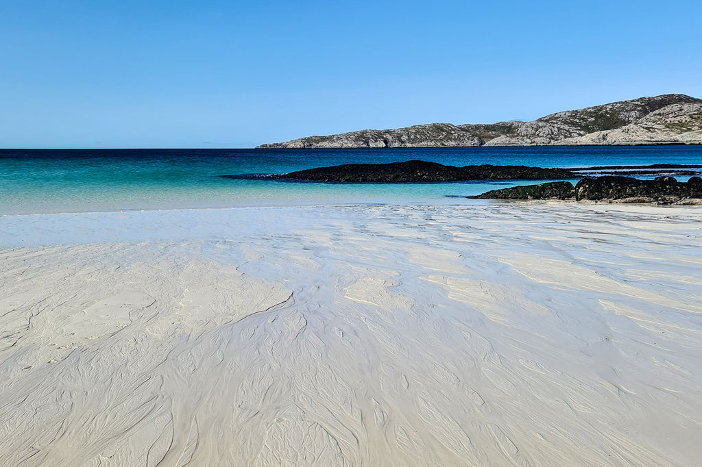 Achmelvich Bay is a lovely location and you can even camp here