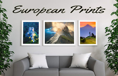 our wall art prints of italy, austria, switzerland, slovenia, the dolomites and europe.