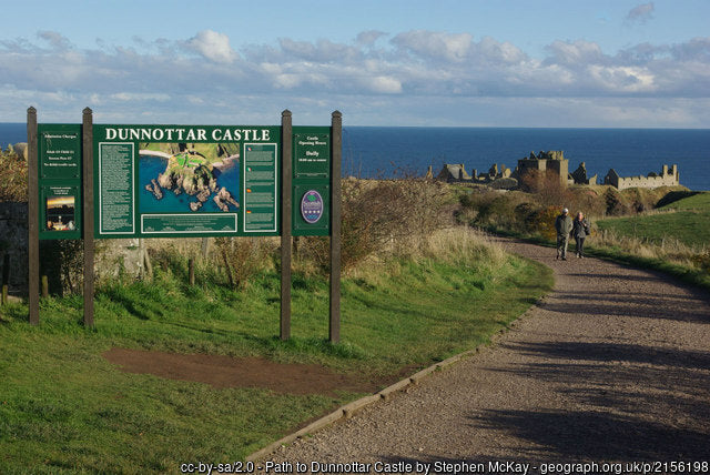 Dunnottar Castle is a great scottish historic place to explore