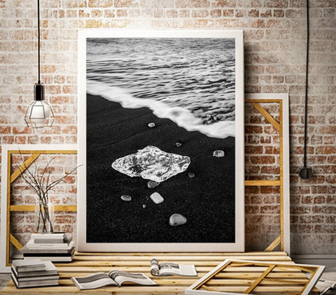 Black diamond beach artwork Iceland