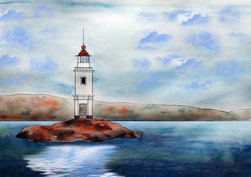 Lighthouse artwork and tales from godrevy