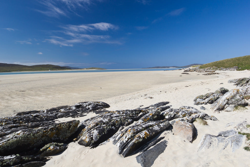 Luskentyre Beach is a stunning beach to visit on the Isle of Harris, See our guide about its best features