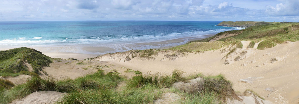 Perranporth Beach Sand Dunes can make a great location for some views across the bay