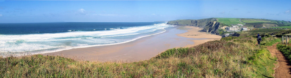 Watergate bay in cornwall is a great location to visit for many great walks along the beach or grab a bit to eat with some local tasty fish and chips