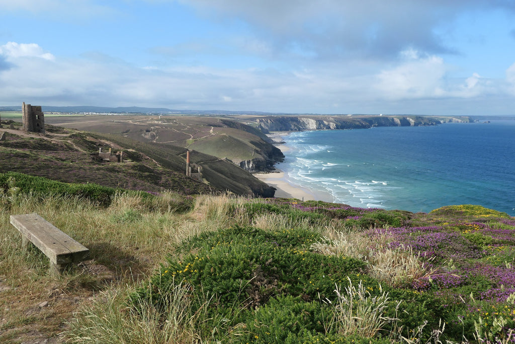 The St Agnes Heritage coast at Wheal Coates Tin Mine