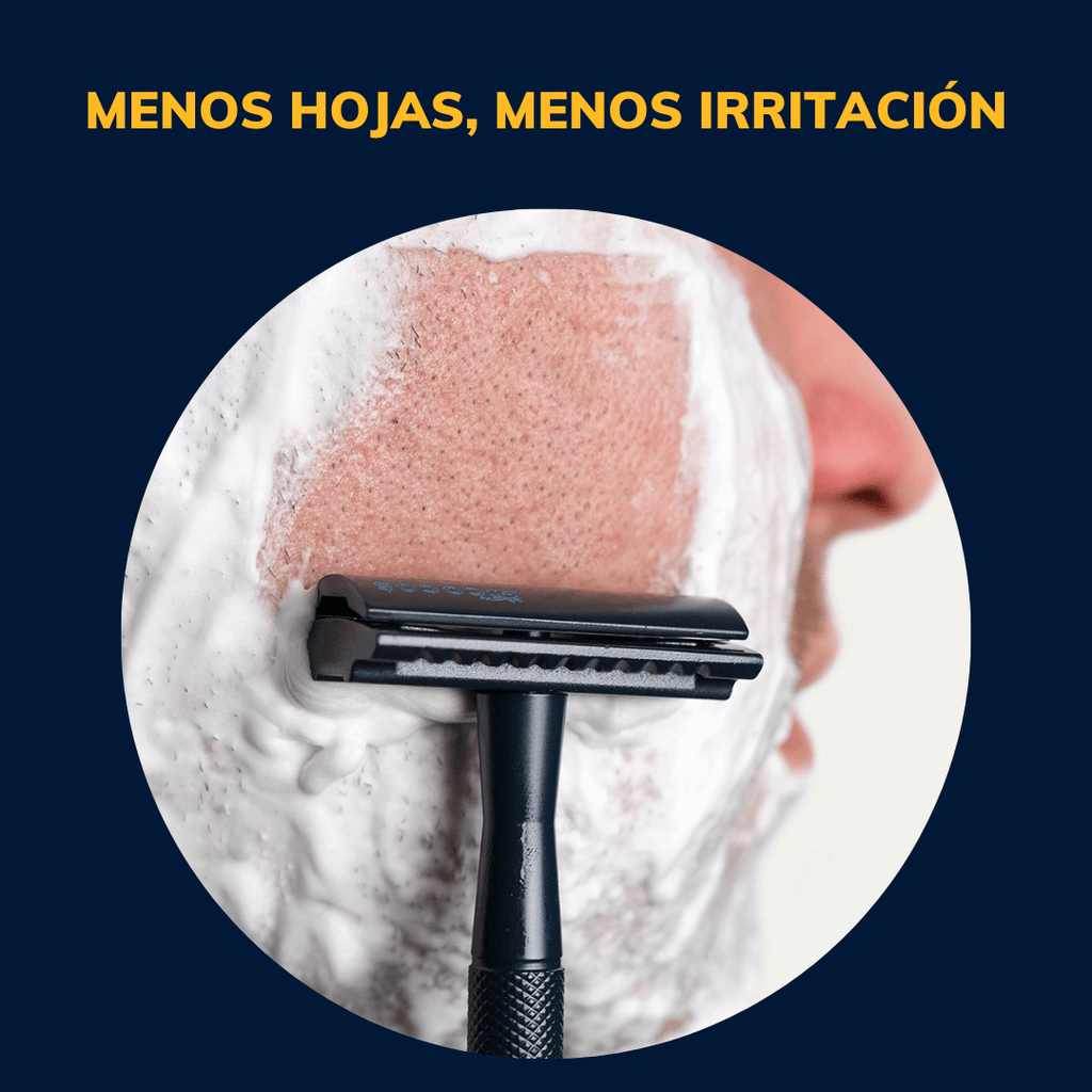 Afeitadora de 1 sola hojilla para menor irritación