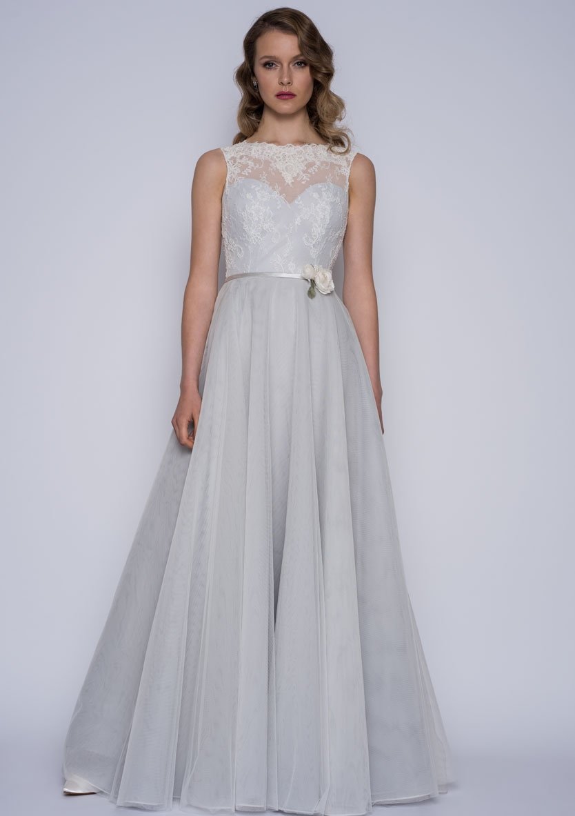 86-esme Full length bridal dress with lace bodice – FairyGothMother