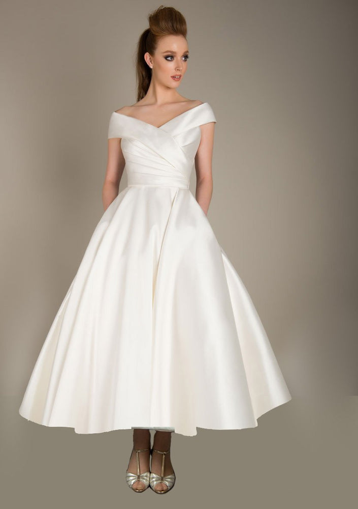 86-maude Deluxe Mikado wedding gown | FairyGothMother