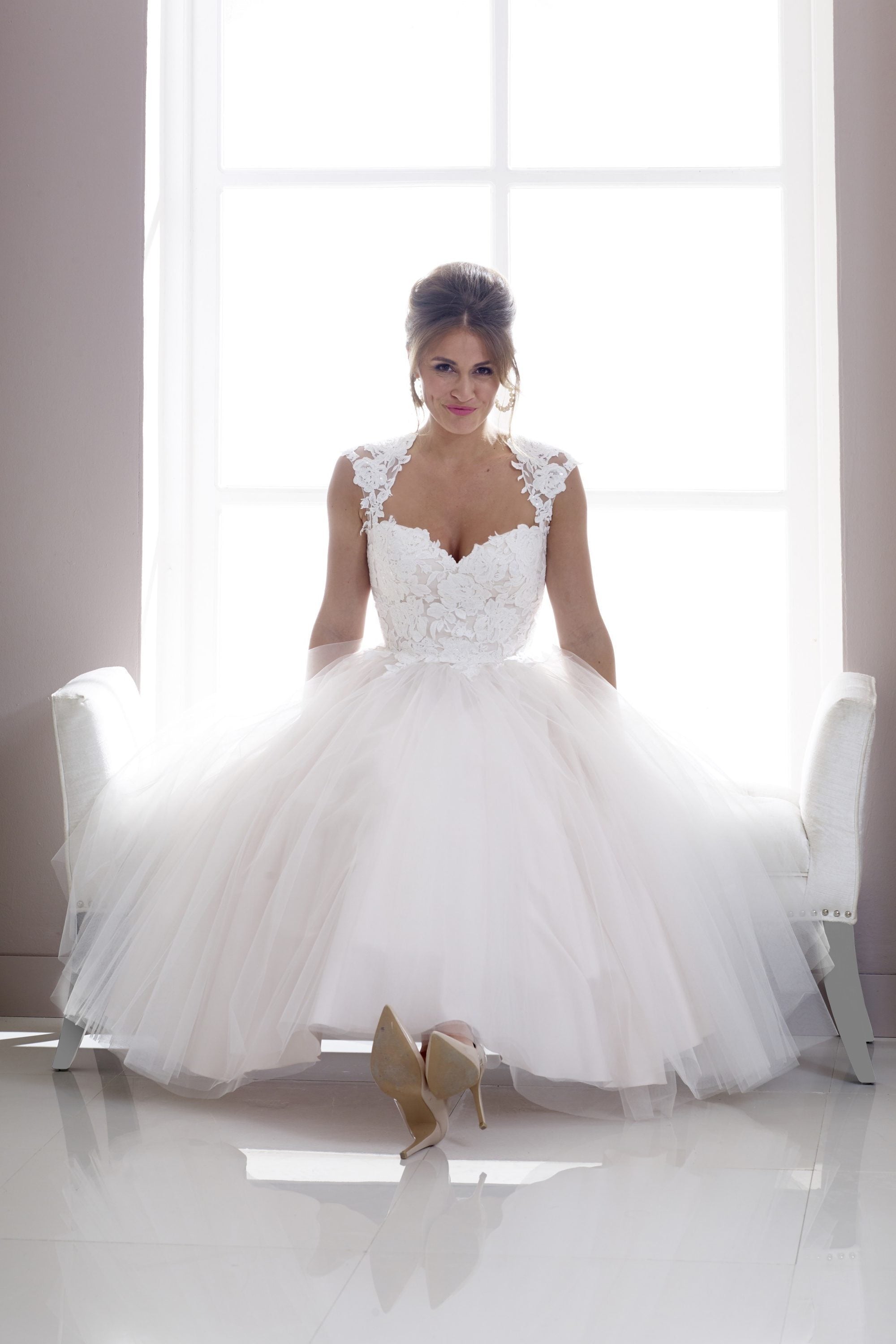 Why not try the Sally wedding dress at your appointment