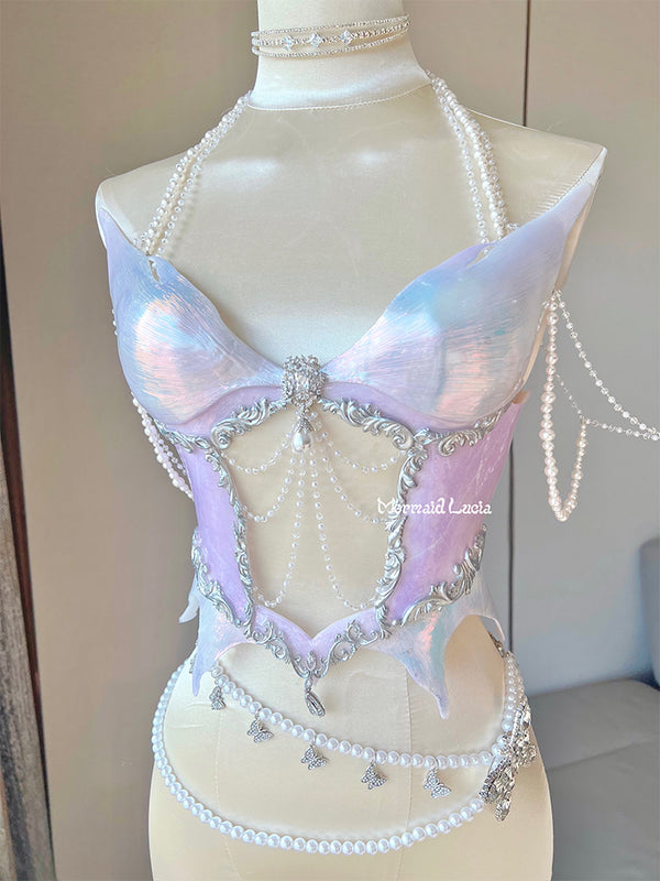 Mermaid Bra Corset With Shell Top for Cosplay Costume -  Canada