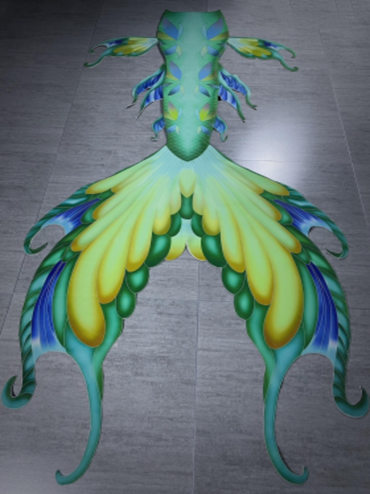 Mermaid 3D Patterns Tail 8