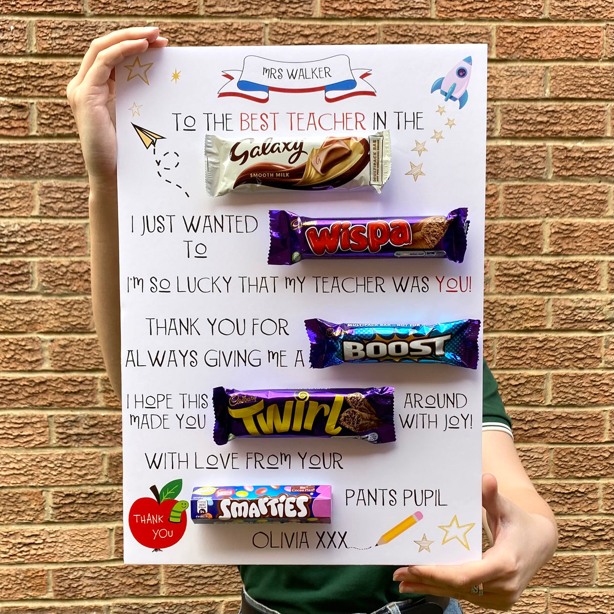 Teacher Board complete with Chocolate! – La de da Living