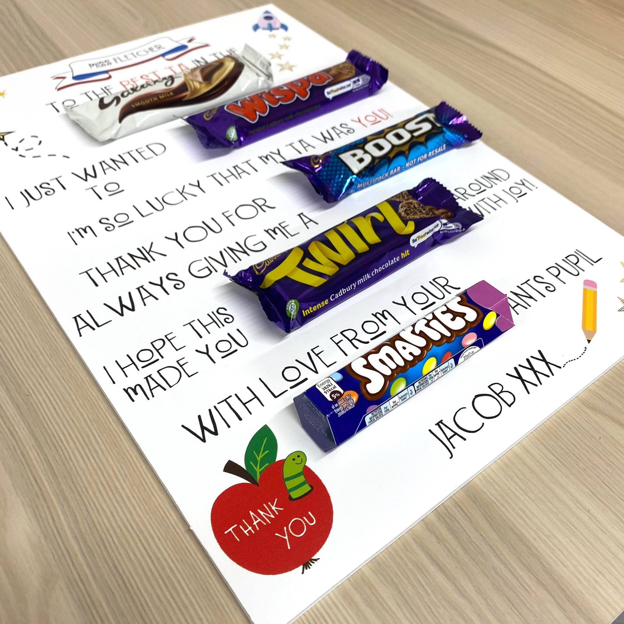 Teacher Board complete with Chocolate! – La de da Living