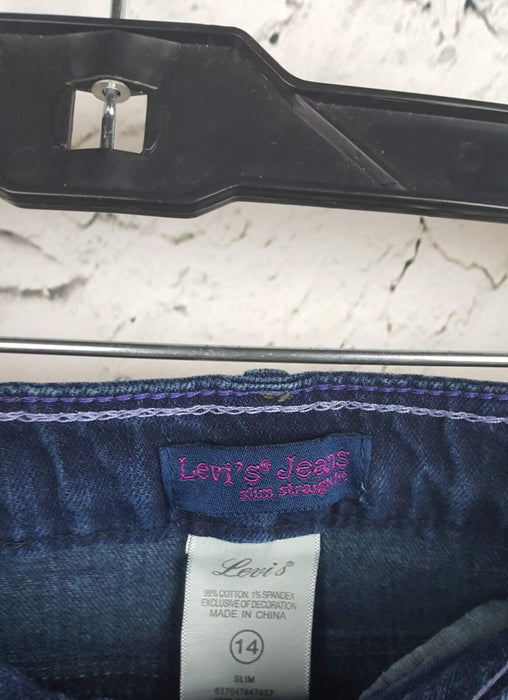 Levi's Girls Slim straight Blue Jeans (size:14) — FamilyBest1