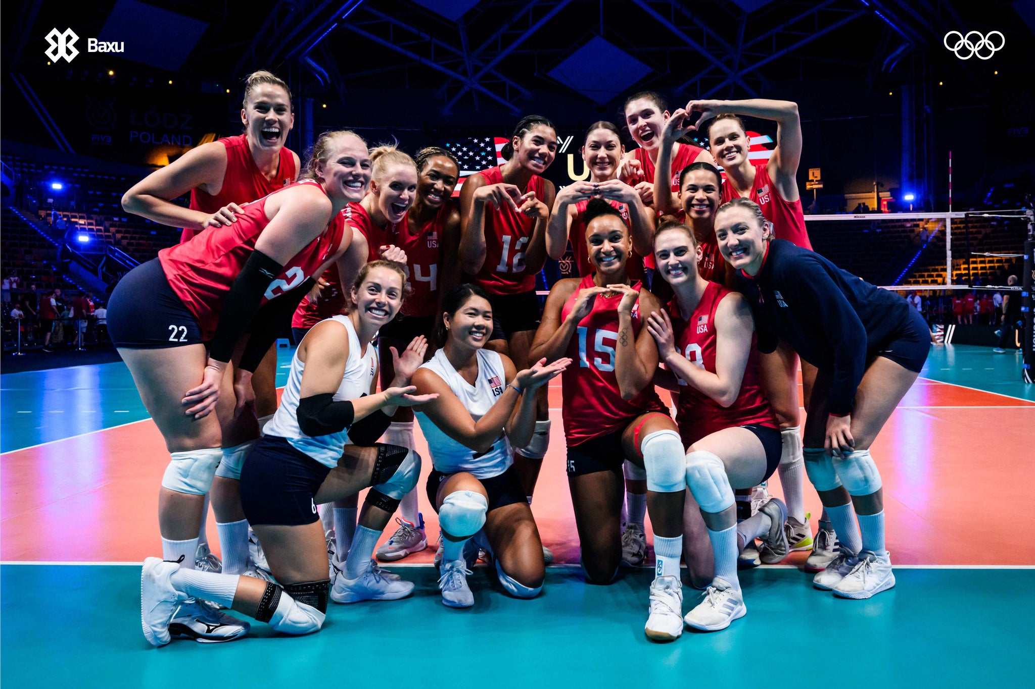 USA Volleyball Team - Equipo de Voleibol de Estados Unidos - Juegos Olímpicos 2024 - Olympic Games Paris 2024 Baxu