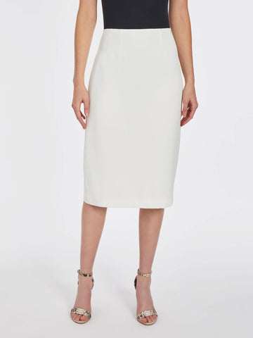 Crepe Column Skirt