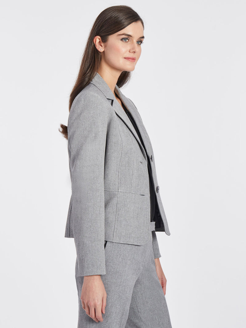 Melange Two-Button Blazer - Kasper