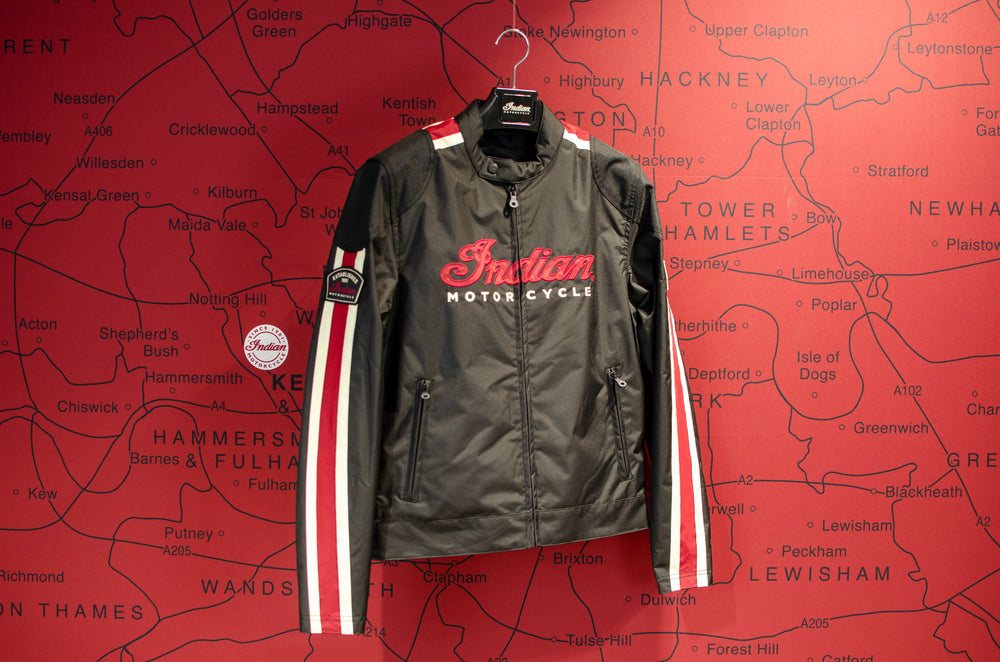 Indian Motorcycle - Mens Varsity Bomber Jacket – Krazy Horse Clothing