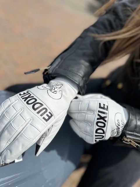 Gants moto homologués 1KP Eudoxie Jody Flower - Eudoxie