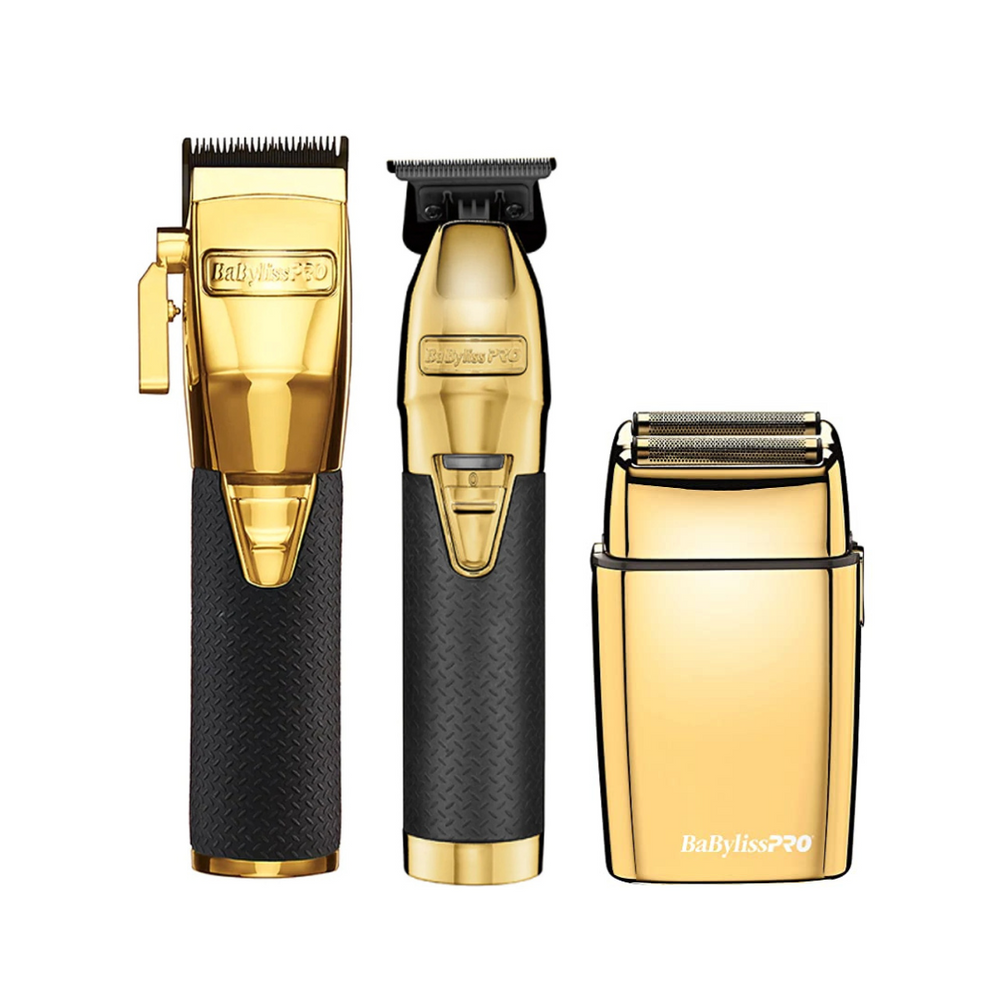 Babyliss Limited Edition Gold FX Trimmer & UV Single-Foil Shaver Set –  Barber Plug Supply Co.