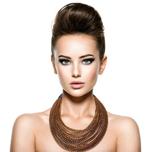 Load image into Gallery viewer, Tribal Layered Wrapped Necklace
