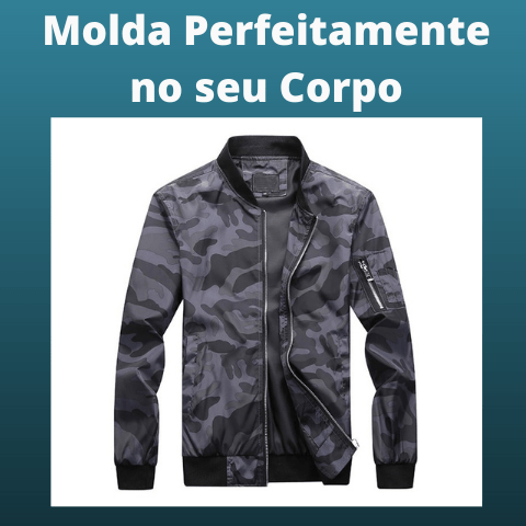 jaqueta Masculina Bomber Camuflada