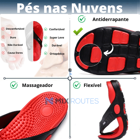 Chinelo Ortopédico Massageador