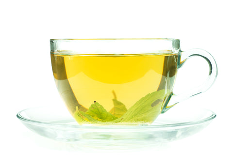 cup of green tea on a transparent background