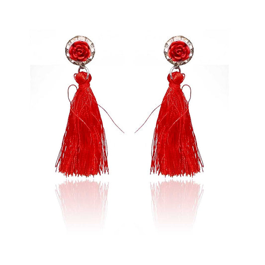 Myra Beaded Tassel Earring