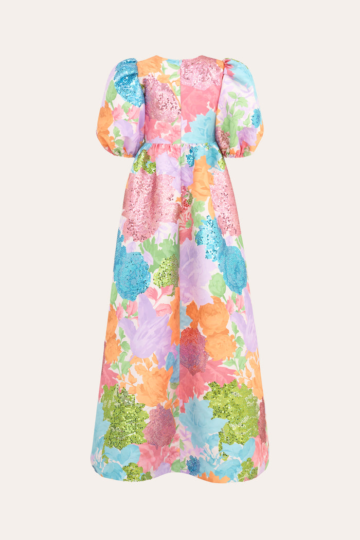 Ina Showpiece Dress - Rosegarden Pastel