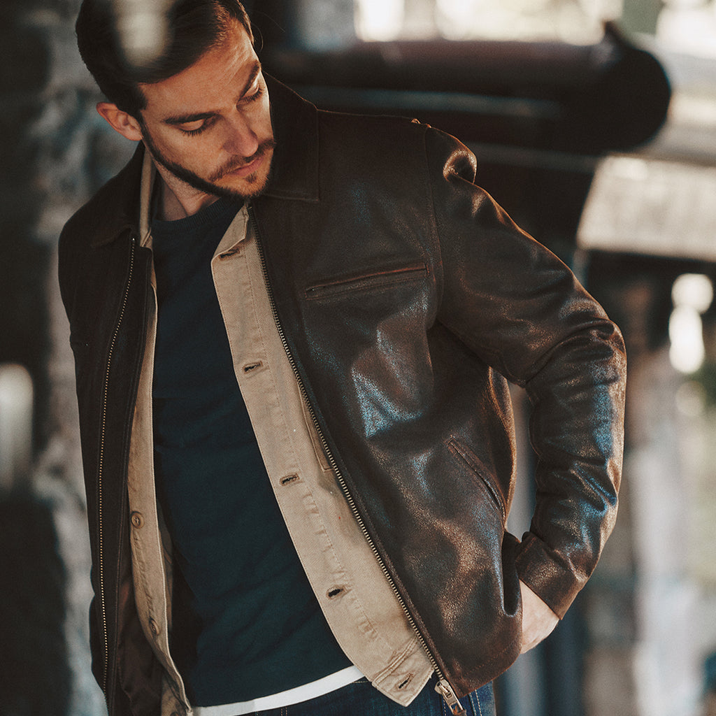 w_a_t_a_r_uFrance製　EXPRESSO   leather blouson