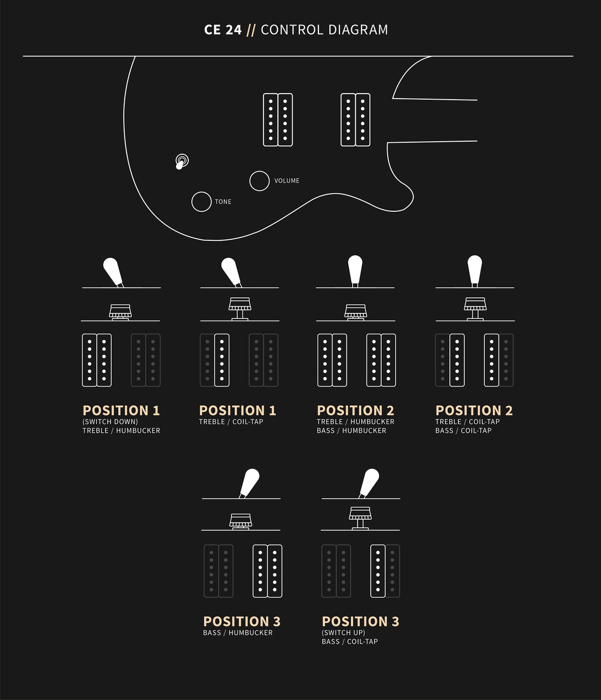 PRS CE 24 Controls