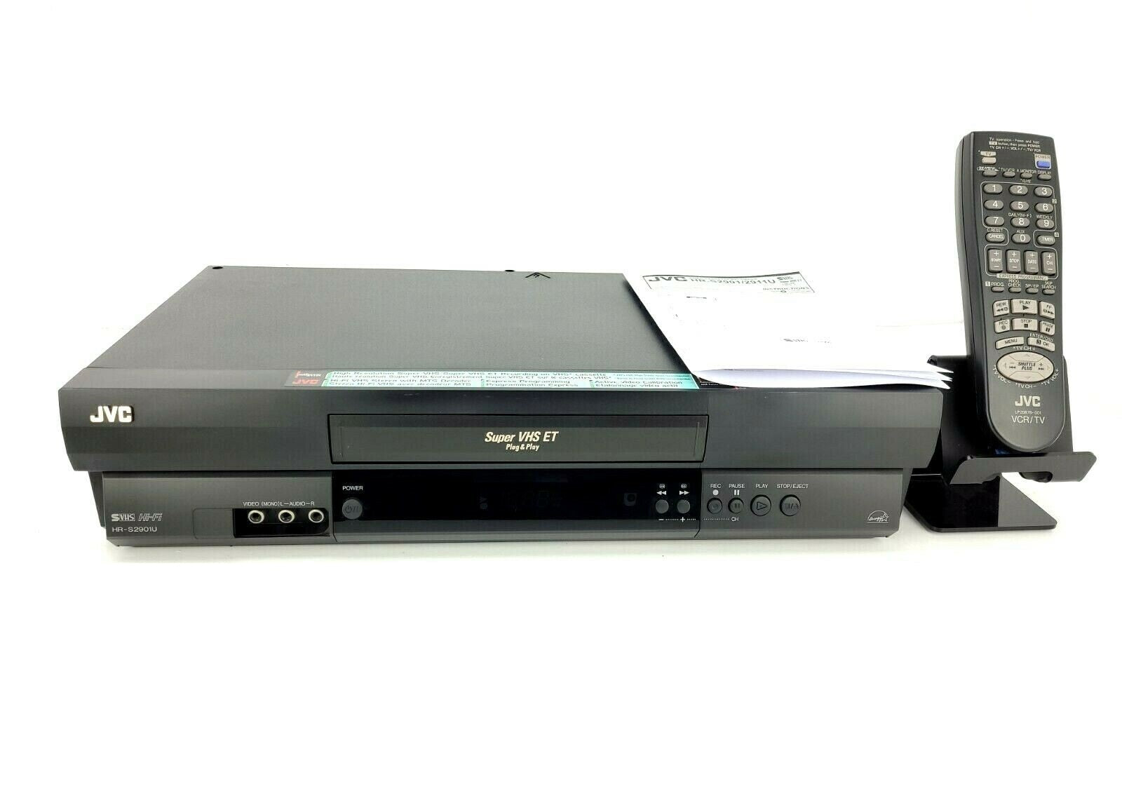 vat Aardrijkskunde satire JVC HR-S2901U Super VHS VCR Player & Recorder For Sale | TekRevolt