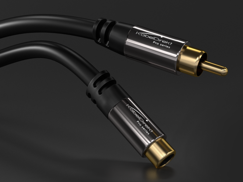 RCA Female Unbalanced Premium Phono Audio Cable - Custom Length, Color –  Coluber Cable