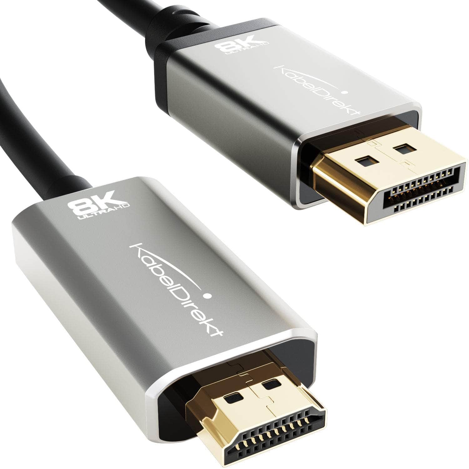 DisplayPort 1.4 to HDMI cable 1.8m - 8K/60Hz - KabelDirekt