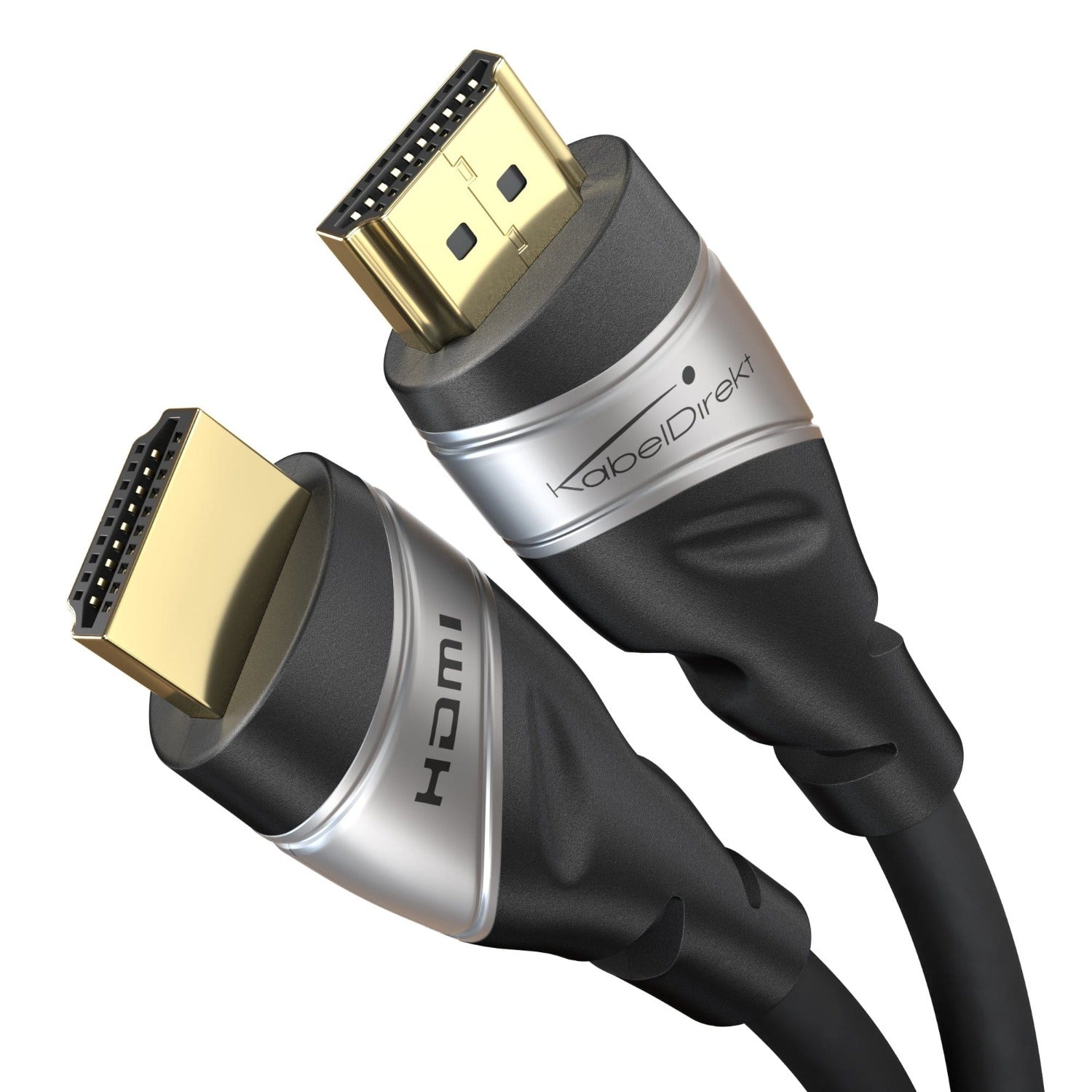 Let at ske Caroline automatisk Silver 8K Ultra High Speed HDMI 2.1 cable – 8K@60Hz, licensed - KabelDirekt