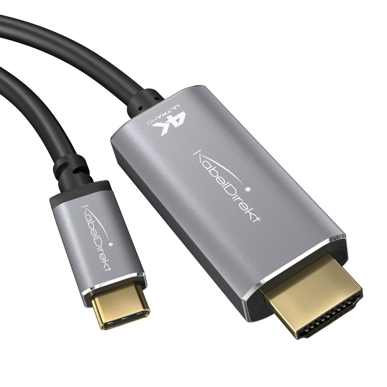 logo ijsje triatlon USB-C to HDMI adapter & cable - 2m - 4K/2160p at 60 Hz - KabelDirekt