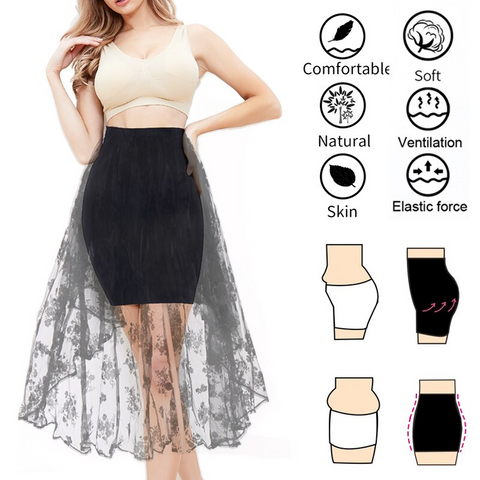 Seamless High Waist Long Shaper Skirt Slip– Curvypower