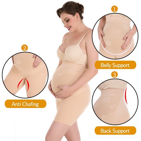 Maternity, Shapewear, Under dresses, Pregnant, pregnancy,shorts,seamless,underwear,over belly, support, high waist,