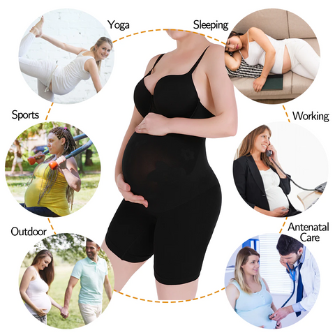 Women's Seamless Maternity Shapewear Belly Support Pregnancy Panties  Underwear