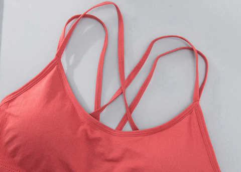 High, Support, Criss-Cross, Criss cross, Sports, Strappy, Bra,