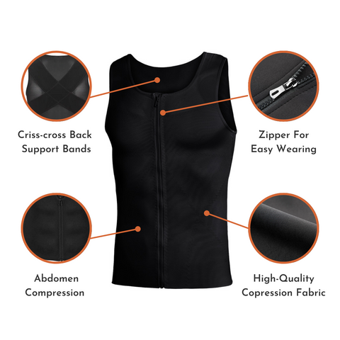 men corset,  sweat vest for men,  men compression top,  body shaper for men,  men shapewear,  mens girdle,  man's waist trainer,