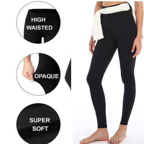 Non-See-Through Leggings with a Comfortable Waistband Ideal for