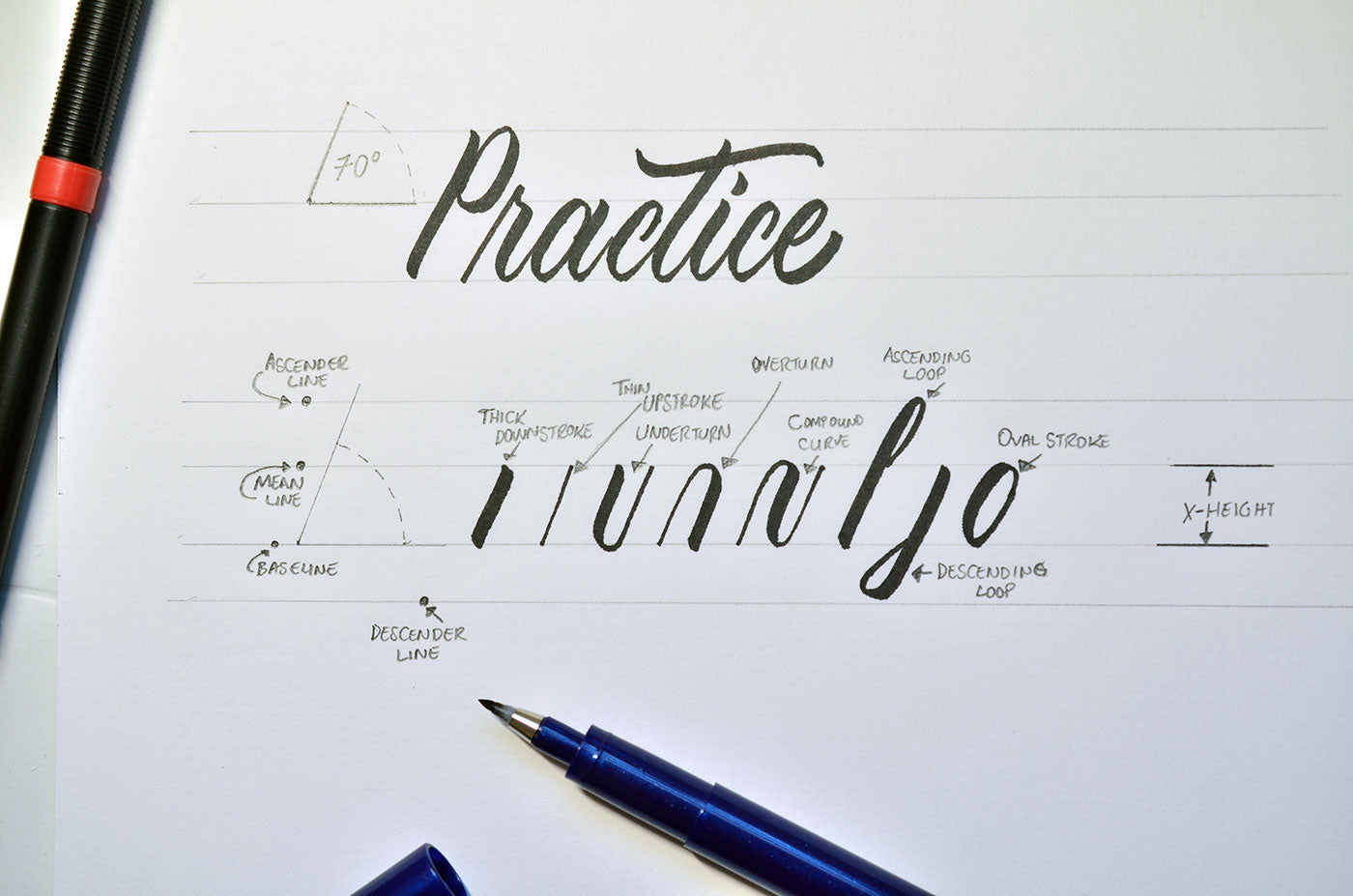 Bounce Lettering The Easy Way- Brush Pen Calligraphy Tutorial